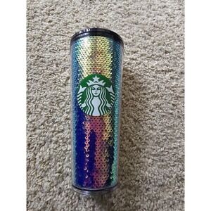 Starbucks Iridescent Sequin Tumbler - 24 Oz